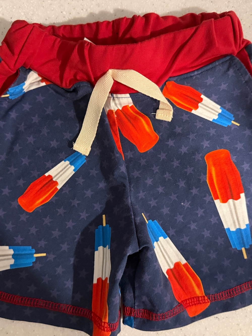 Kids Patriotic Popsicle Shorts - Red, White & Blue July 4